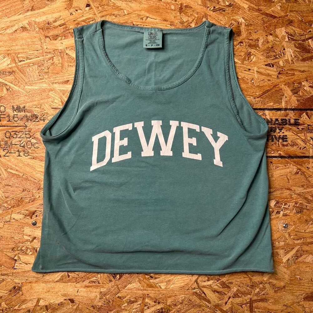 Comfort-colors Women's Green and Blue Vest